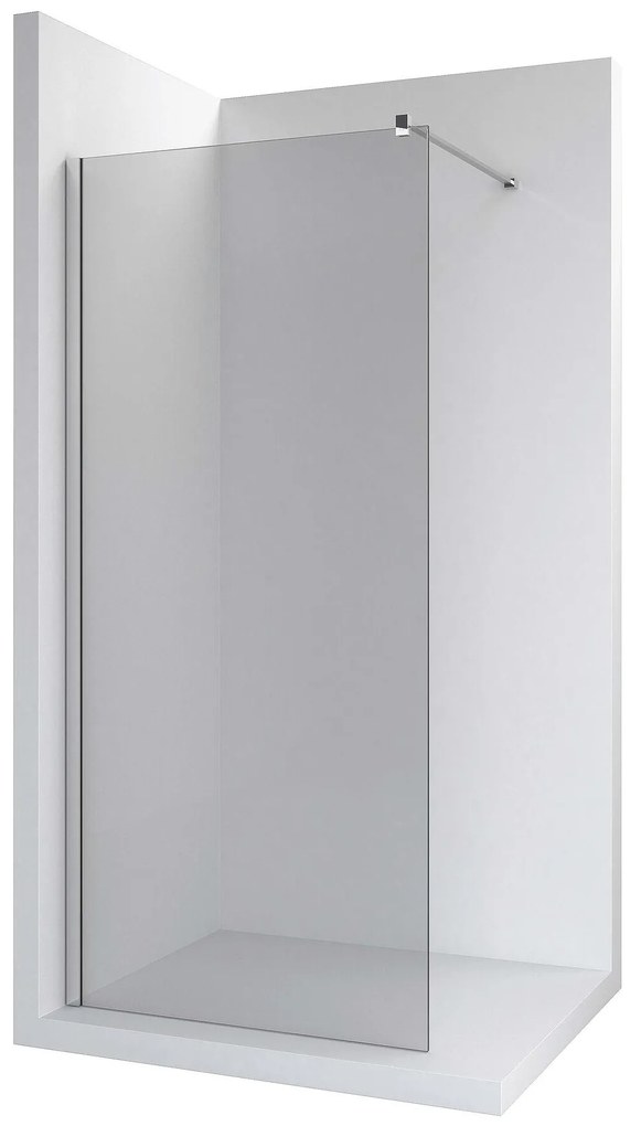 Параван за душ, 900 mm, прозрачно стъкло, хромиран профил, District DF