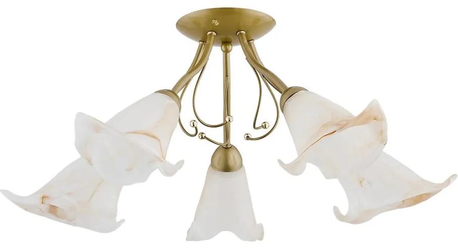 Полилей за повърхностен монтаж MARCELLO 5xE14/10W/230V златист