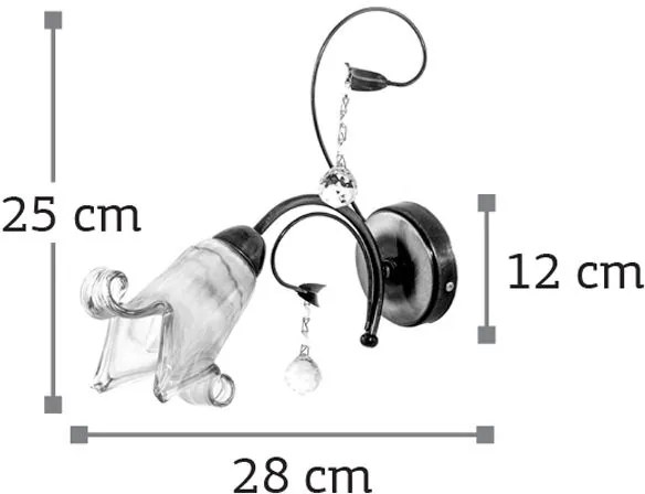 Аплик за стена InLight 43348-Bronze