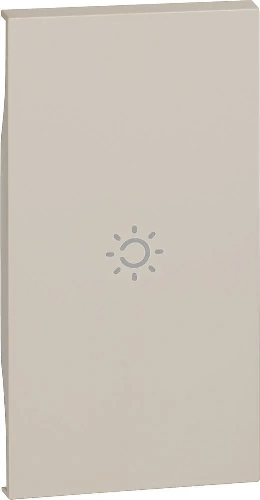 BTICINO Лицев панел за ключ със символ "лампа" 2 мод. цвят Крем LNow  - KM01M2A