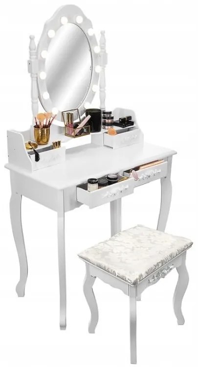 Качествена тоалетка с огледало и LED осветление