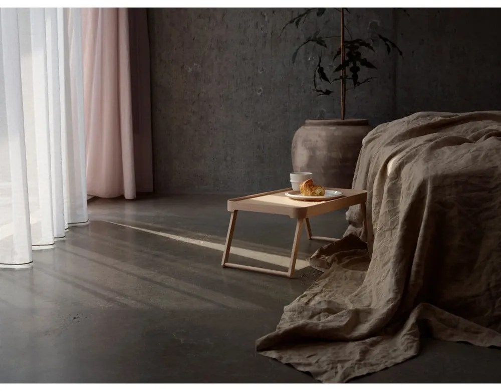 Странична масичка от масивен ясен 32x49,5 cm Inu – Zone