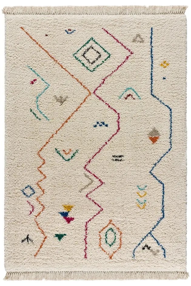 Кремав и бял килим , 160 x 230 cm Yveline - Universal