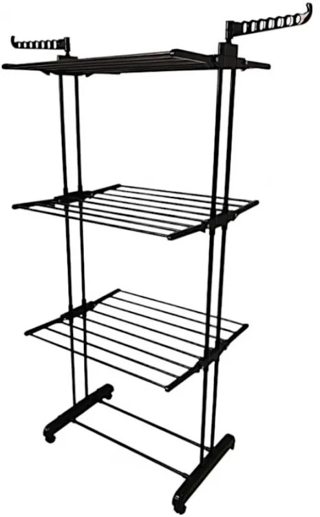 Многостепенна сушилня за дрехи - черна