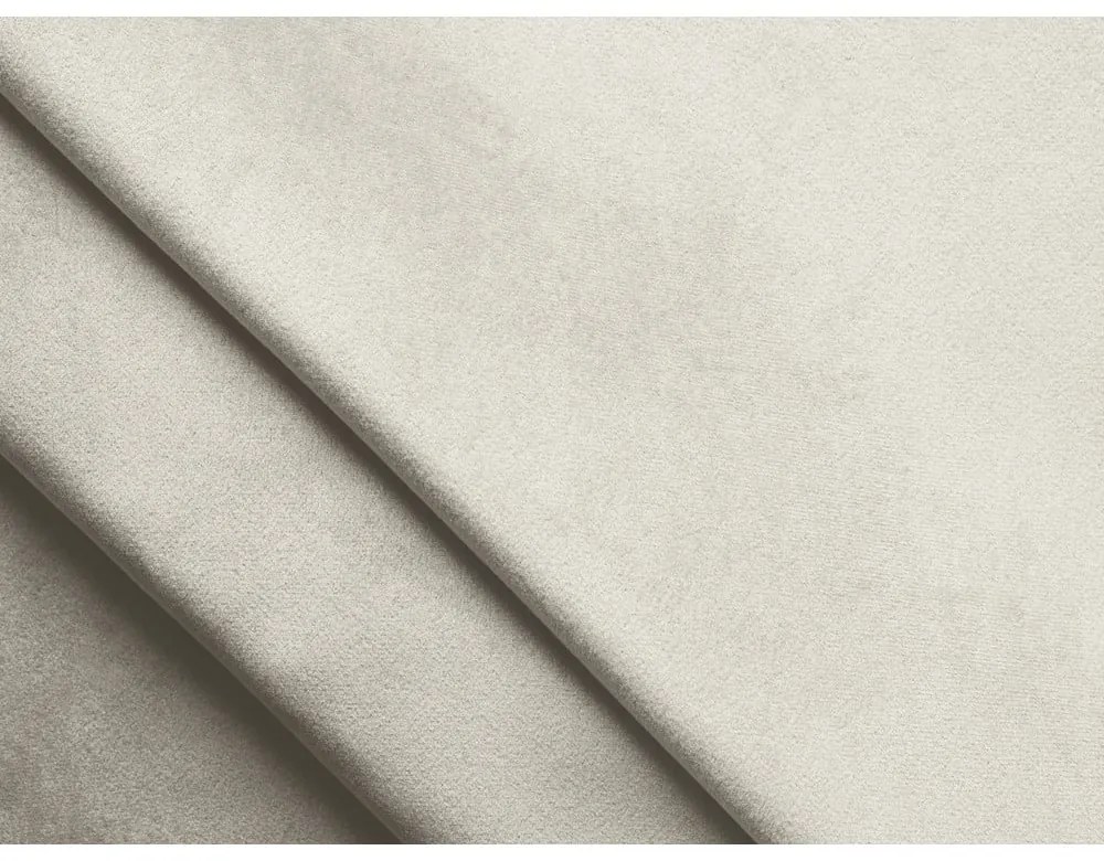 Кремаво двойно тапицирано легло с включена подматрачна рамка 160x200 cm Akela – Makamii