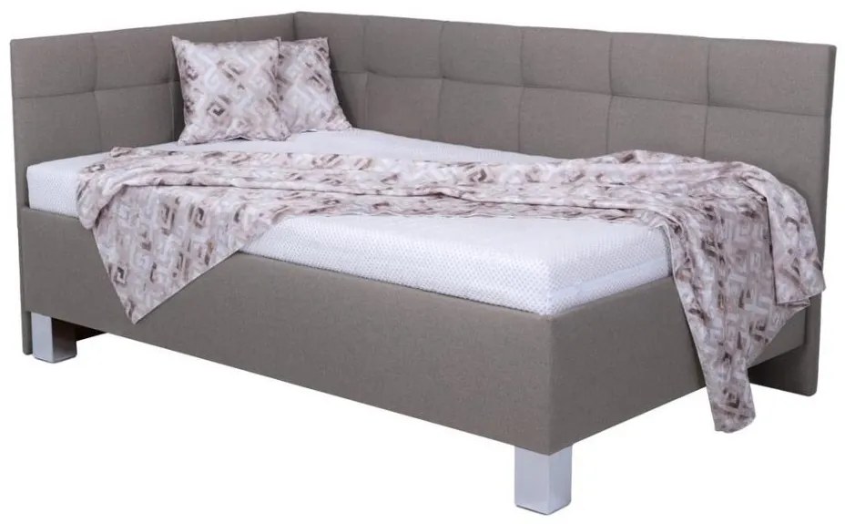 Тапицирано легло с място за съхранение без матрак MARIA PETITE 120x200 cm таупе