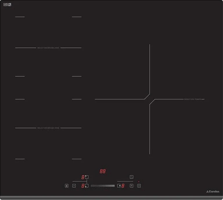 Eurolux EIH6 TC3BZ FV Индукционен плот за вграждане