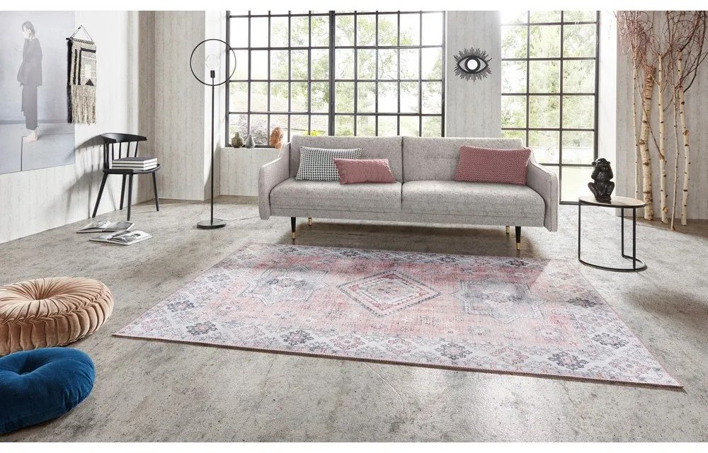 Светлорозов килим , 80 x 150 cm Gratia - Nouristan