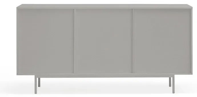 Сив/естествен нисък скрин от декор от дъб 159x80 cm Sierra – Teulat