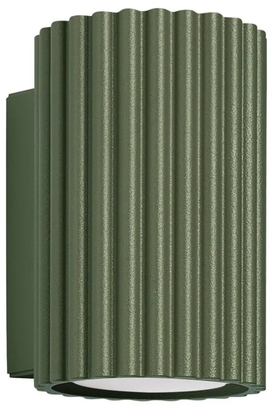 Зелена стенна лампа Gleam – Sollux