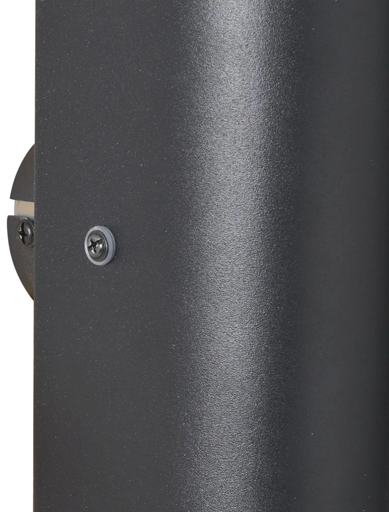 Модерна стенна лампа черна 2 светлини - Gotthard