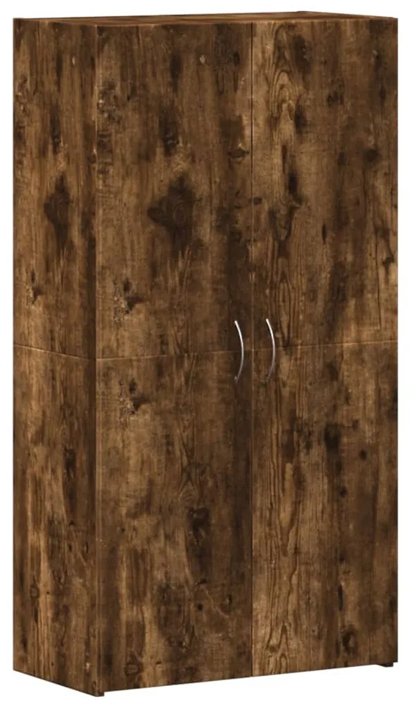 840776 vidaXL Шкаф за документи, опушен дъб, 60x32x115 см, инженерно дърво