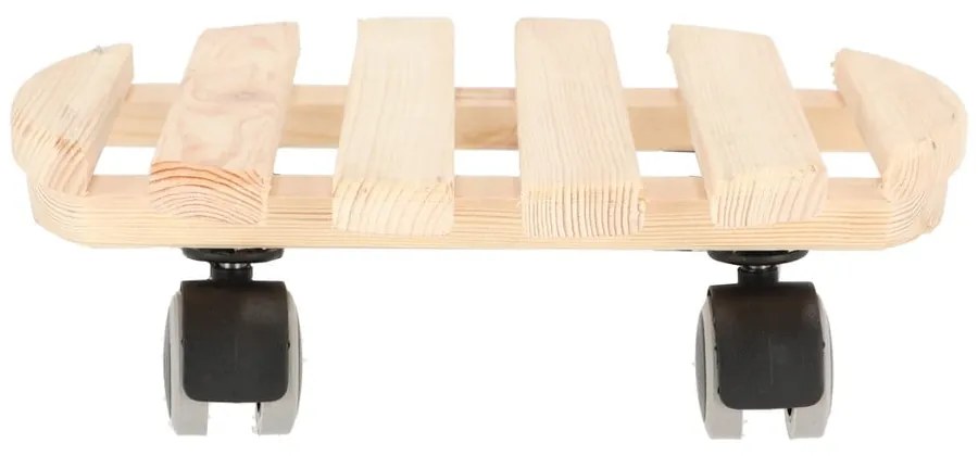 Дървена подвижна стойка за саксии ø 29 cm (височина 8 cm) Indoor – Esschert Design