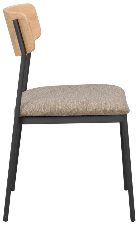 Трапезни столове в бежов и естествен цвят в комплект от 2 бр. Maymont – Rowico