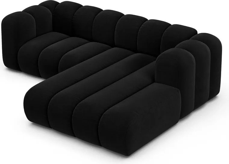 Антрацитен ъглов диван (десен ъгъл) Lupine – Micadoni Home