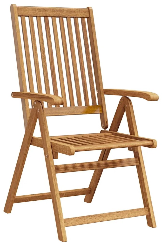 41820 vidaXL Сгъваеми градински столове, 2 бр, акация масив, кафяви