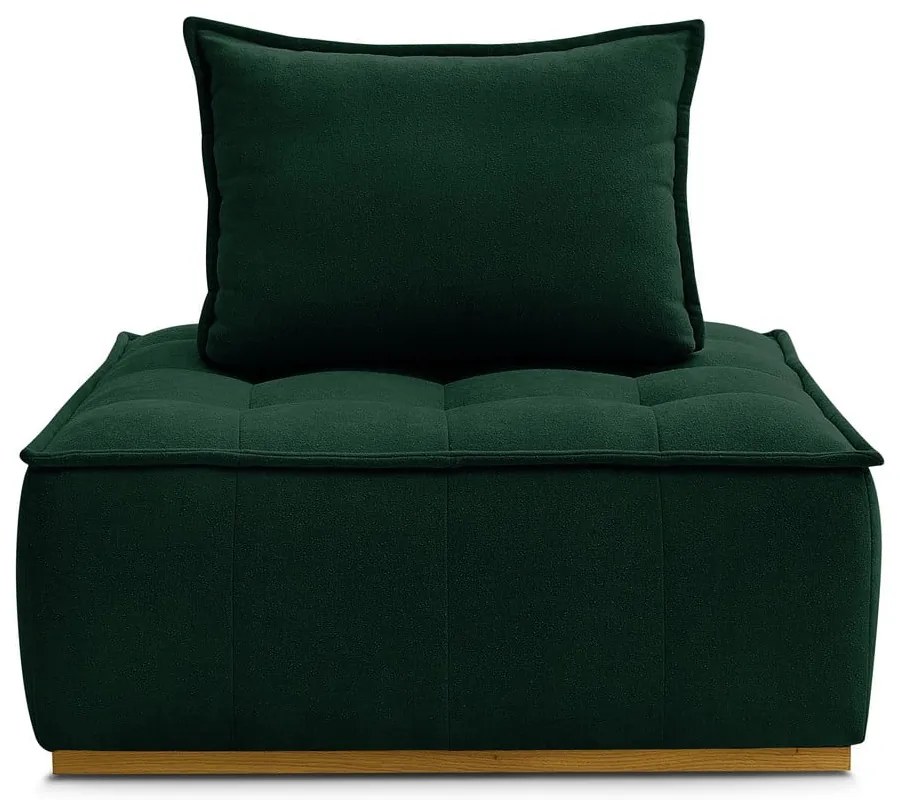 Тъмнозелено шенилово кресло Elisa – Bobochic Paris