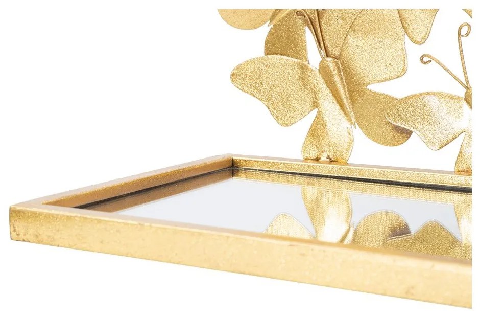 Нощно шкафче в златисто Butterfly – Mauro Ferretti