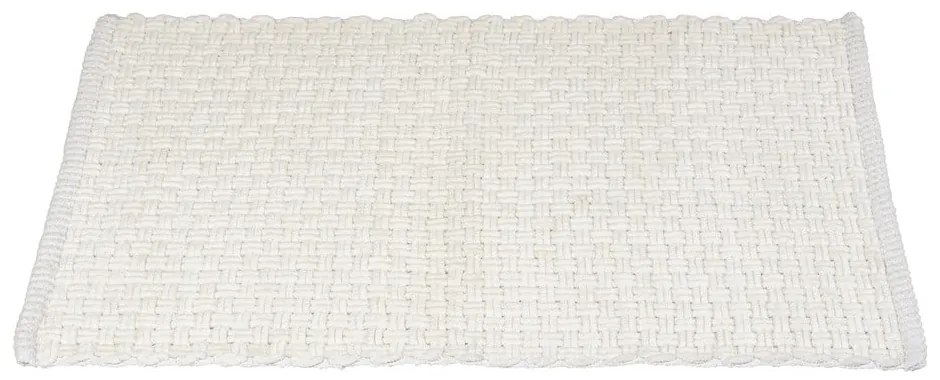 Бял текстилен килим за баня 50x80 cm Ecoli – Wenko