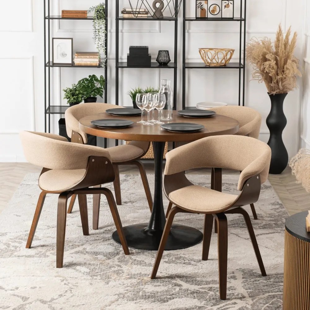 Тапициран фотьойл GARY2 - различни цветови решения орех - зелен