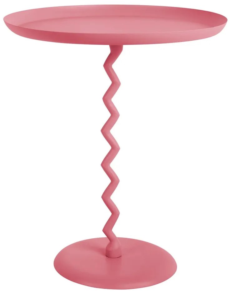 Метална кръгла странична масичка ø 44 cm Zig Zag – Leitmotiv