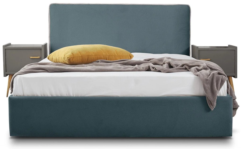 Тапицирано легло Ritz-Petrol-110 x 200-Χωρίς μηχανισμό ανύψωσης