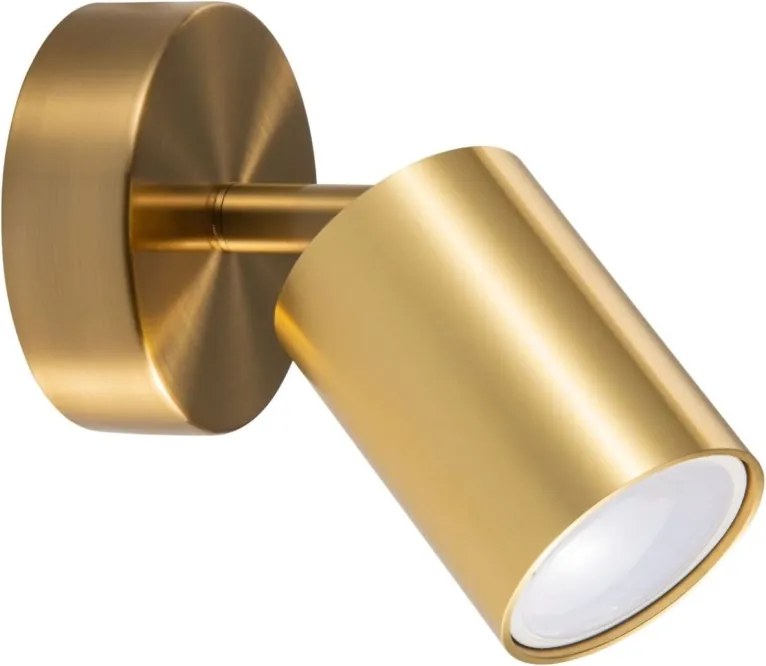 LED RGBW димируемо стенен точков осветител GOLDI 1xGU10/6W/230V златист