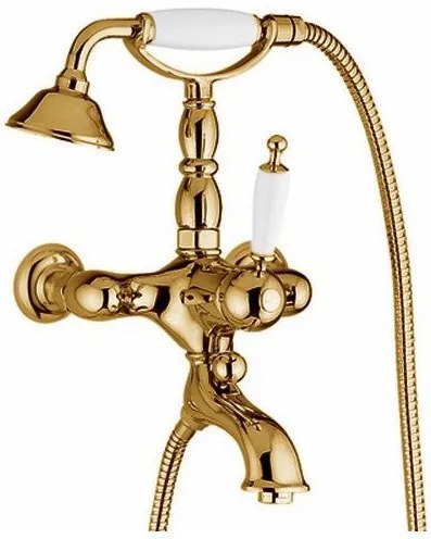 Смесител за баня Bugnatese Oxford with Ръчен душ-Bronze - White