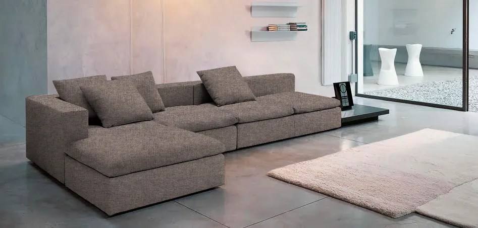 Ъгъл диван Lory-280φ 135β cm.-Ash