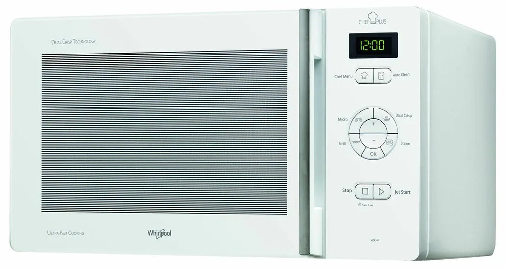 Микровълнова Фурна с Грил Whirlpool Corporation ChefPlus Бял 800 W 25 L