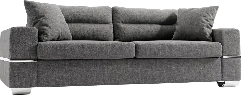 Диван "Fenia" Триместен-210ш 90д см.-Сиво