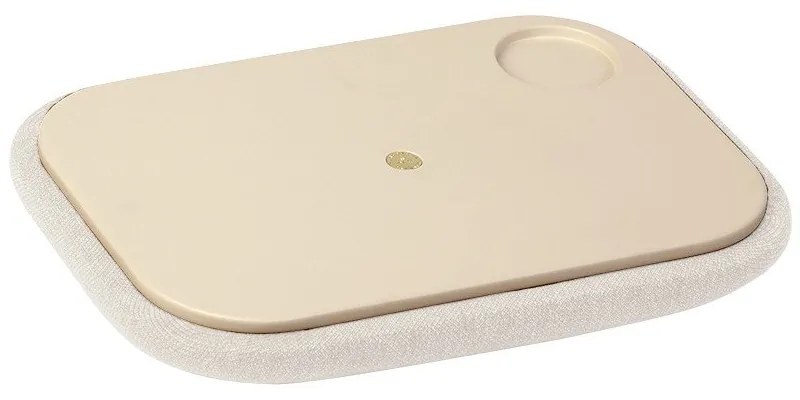 Стол в бял и естествен цвят Paff Low – UMAGE