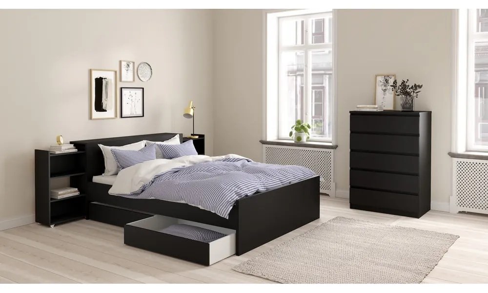 Черно двойно легло 160x200 cm Naia – Tvilum