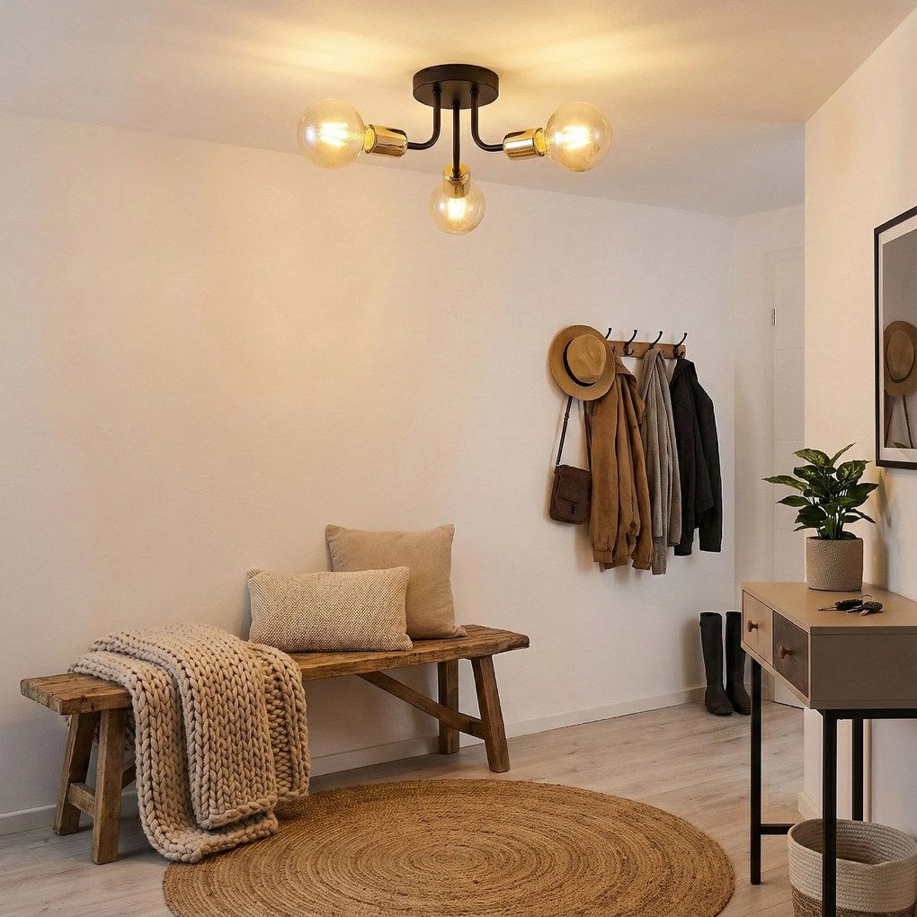 Лампа APP1117-3C Black Gold