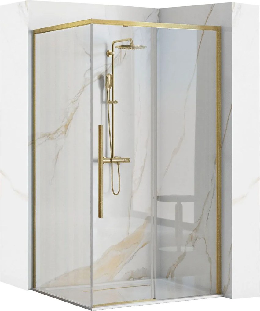 Душ кабина Rea SOLAR GOLD Brush 90 x 90