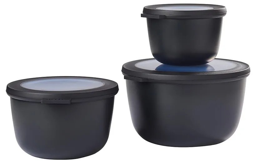 Кутии за храна 3 бр. Nordic black – Mepal