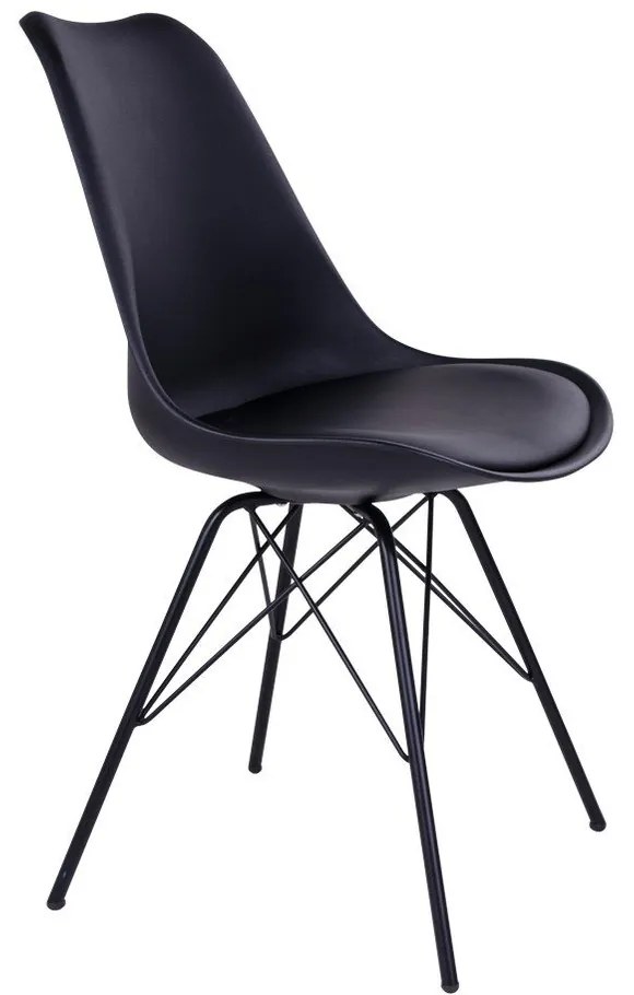 Черни трапезни столове в комплект от 2 броя Oslo - House Nordic