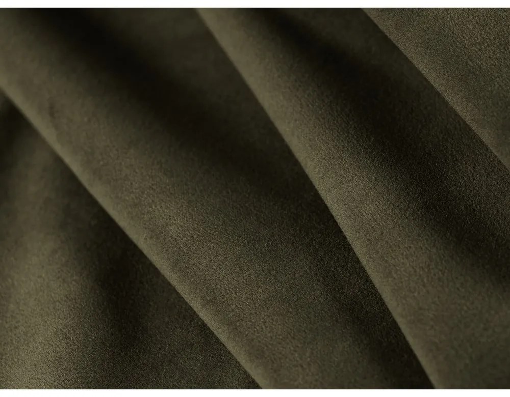 Зелен кадифен сгъваем/с място за съхранение ъглов диван (ляв ъгъл) Jodie – Micadoni