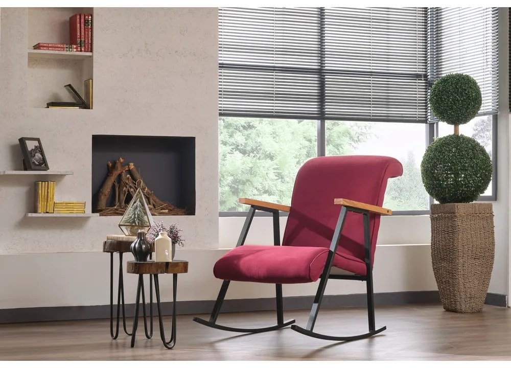 Кресло в цвят бордо Yoka - Artie