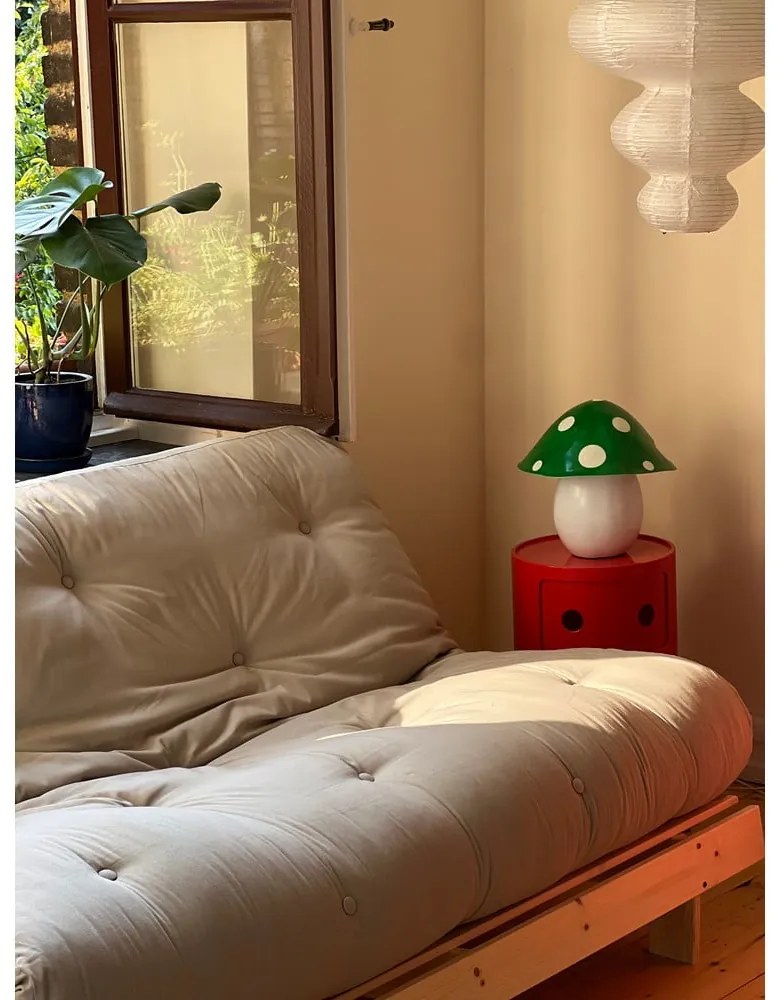 Разтегателен диван в бежово и горчица 160 cm Roots - Karup Design