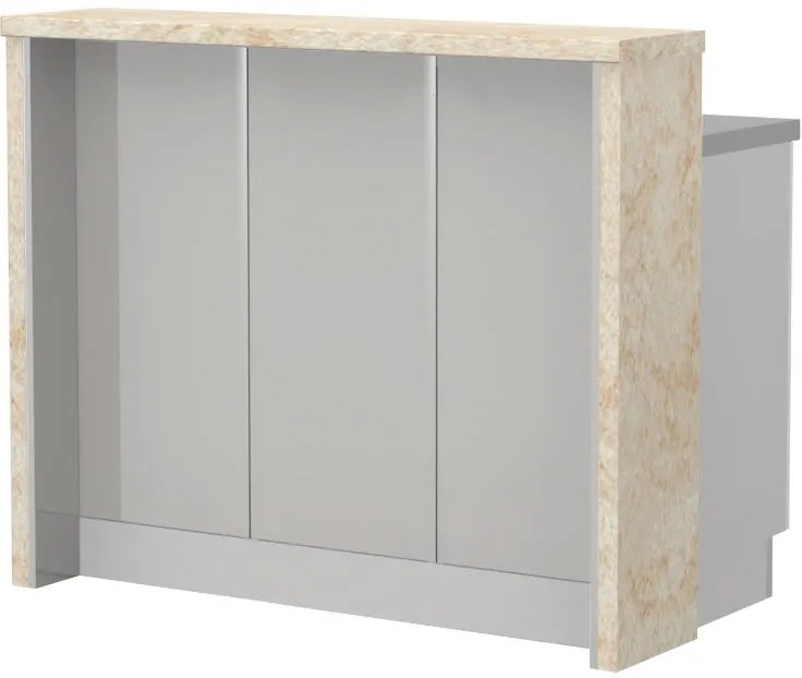Островна кухненска пейка Modena-Length: 120 cm.-Gray light-Latino Marble
