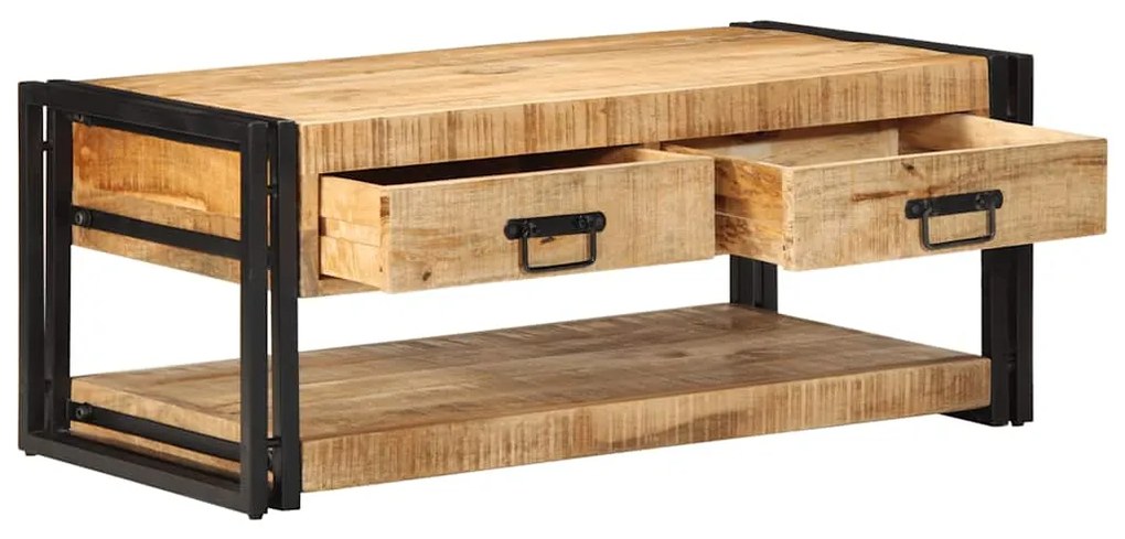 4016685 vidaXL Масичка за кафе 90x50x38 cm Масивна груба дървесина Манго