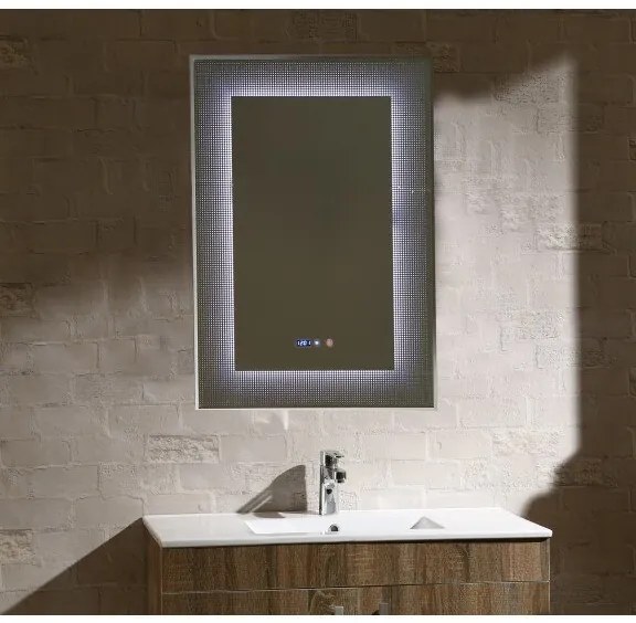 LED огледало с нагревател ICL 1793, Inter Ceramic, 60x90см