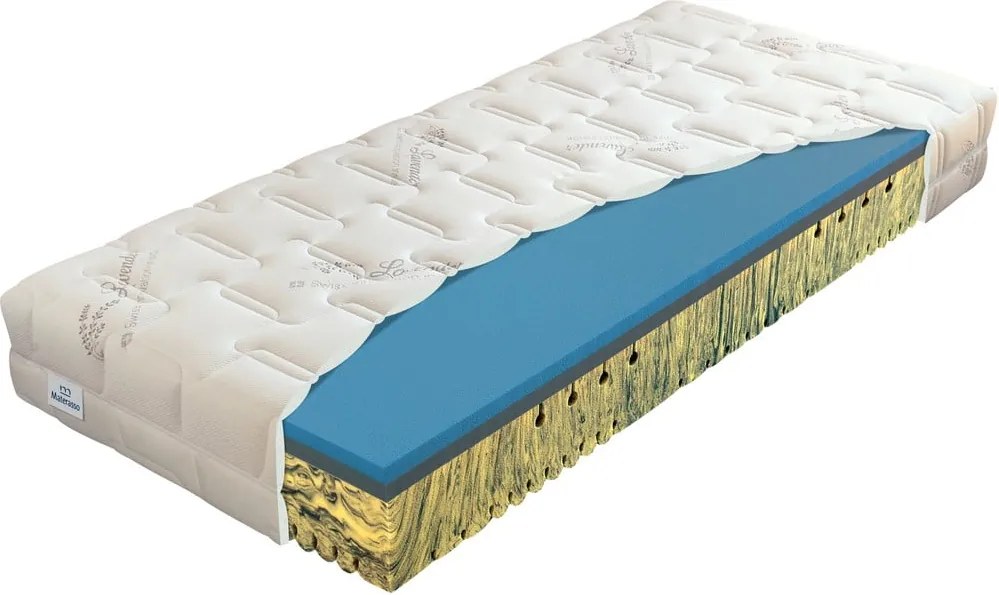 Средно твърд/мек матрак с пяна с две лица 120x200 cm Herbal visco – Materasso