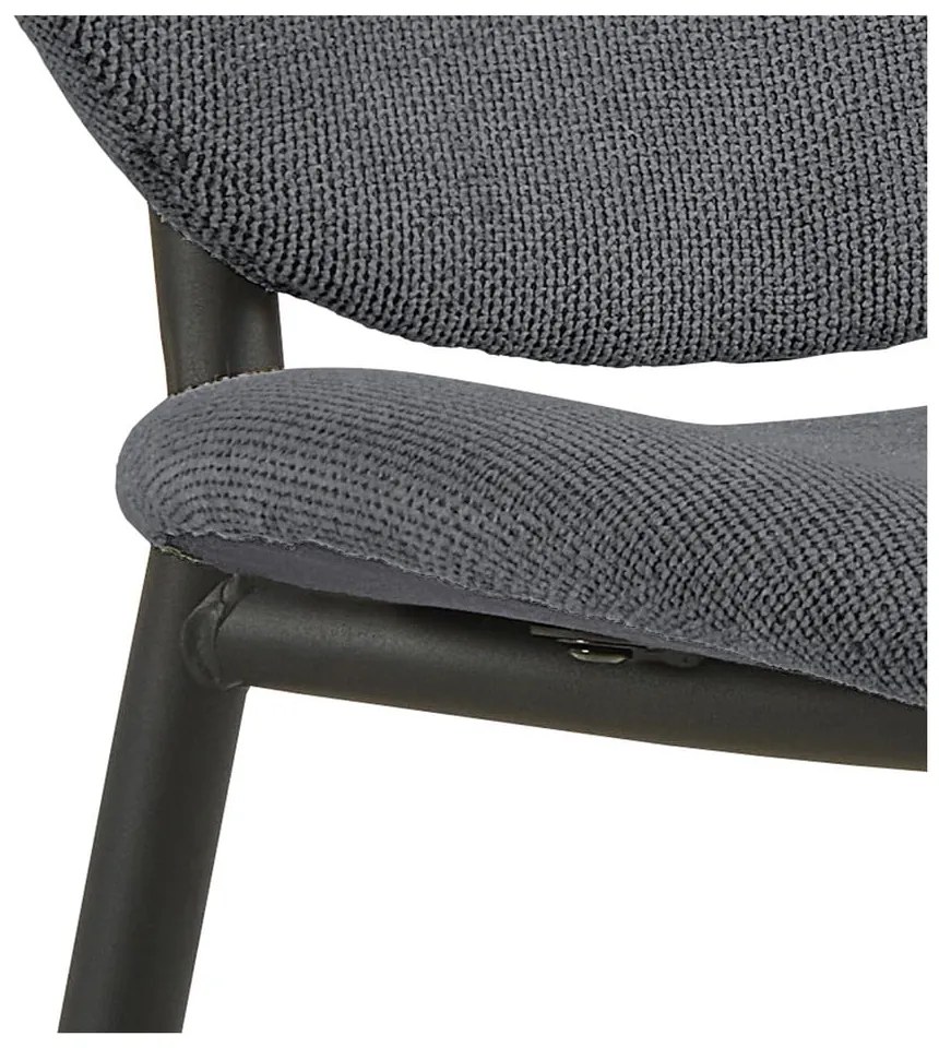 Антрацитен трапезен стол Cliff – Actona