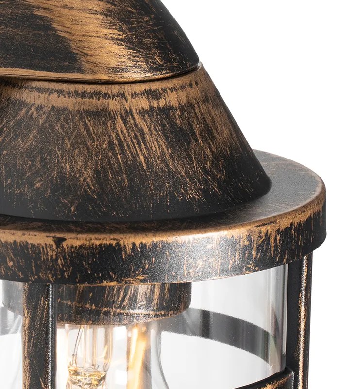 Винтидж външна стенна лампа антично злато IP54 - Joeri