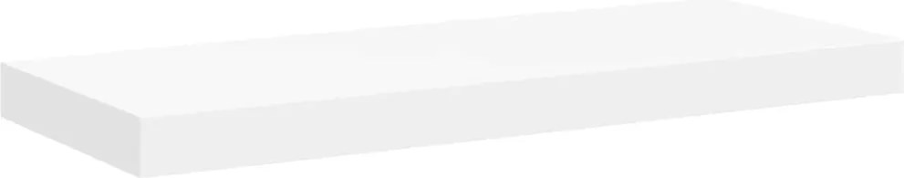 323811 vidaXL Окачен стенен рафт, бял, 60x23,5x3,8 см, МДФ