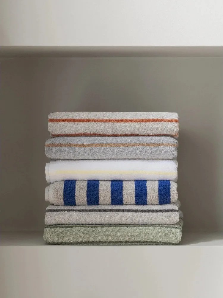 Сини/кремави кърпи в комплект 2 бр. от органичен памук от тери 30x50 cm Arto – Blomus