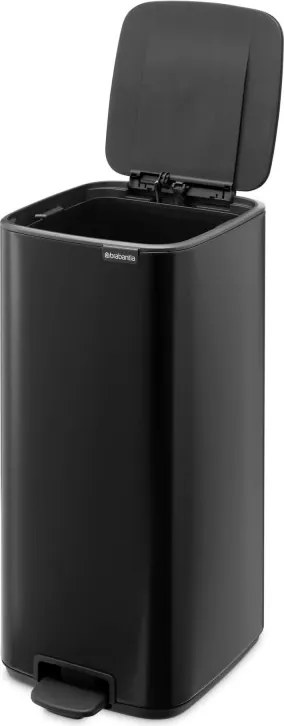 Кош за боклук Brabantia Bo Pedal 1010139, 30 л, Леко затваряне, Противоплъзгаща основа, Черен