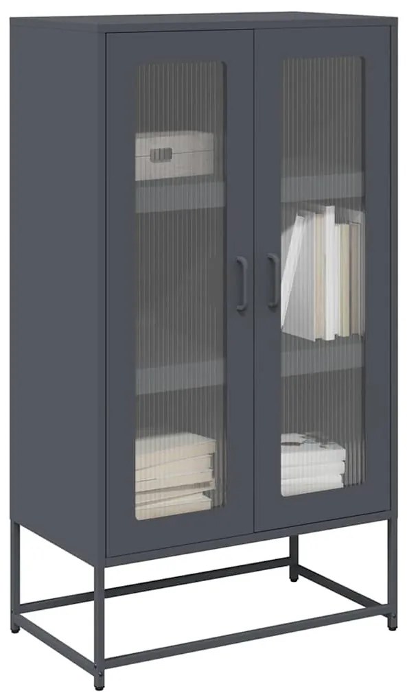 853358 vidaXL Висока дъска антрацит 68x39x123 cm Стомана